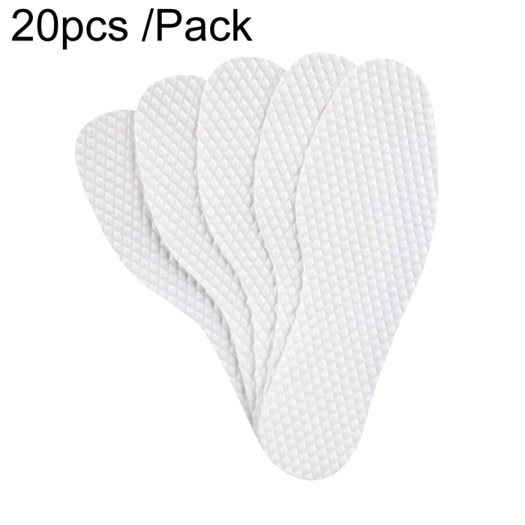 20pcs /Pack Summer Thin Disposable Insoles Cuttable Sweat-Absorbent And Breathable Footbeds-Reluova