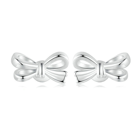 S925 Sterling Silver Bow Women Earrings My Store