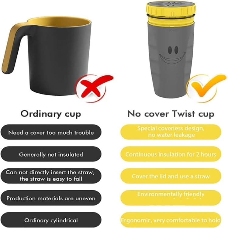 Twizz Cup Without Lid Leak Proof Travel Mug With Straw Reluova