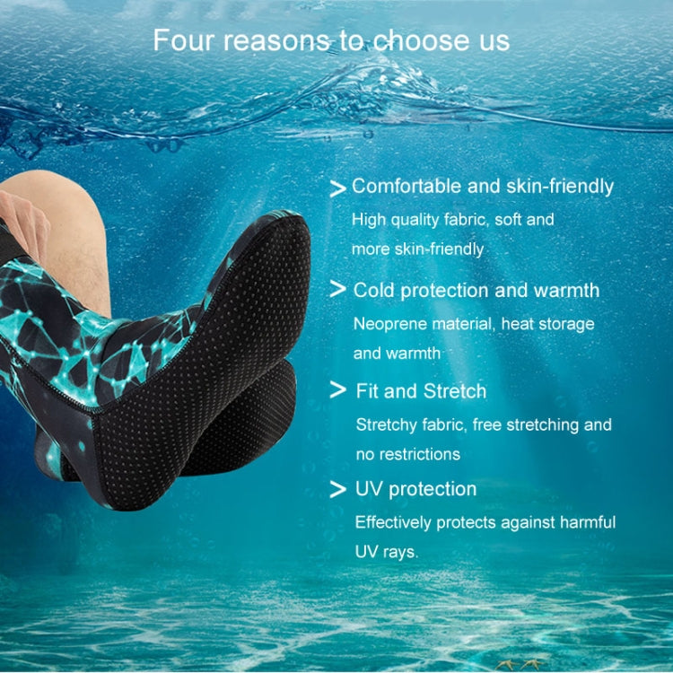 3mm Waterproof Long Beach Diving Socks Warm Non-slip Snorkeling Socks Reluova