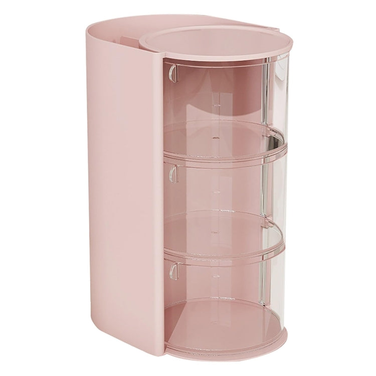 Desktop Powder Puff Storage Box Dust-proof Rotating Makeup Brush Storage Bucket My Store