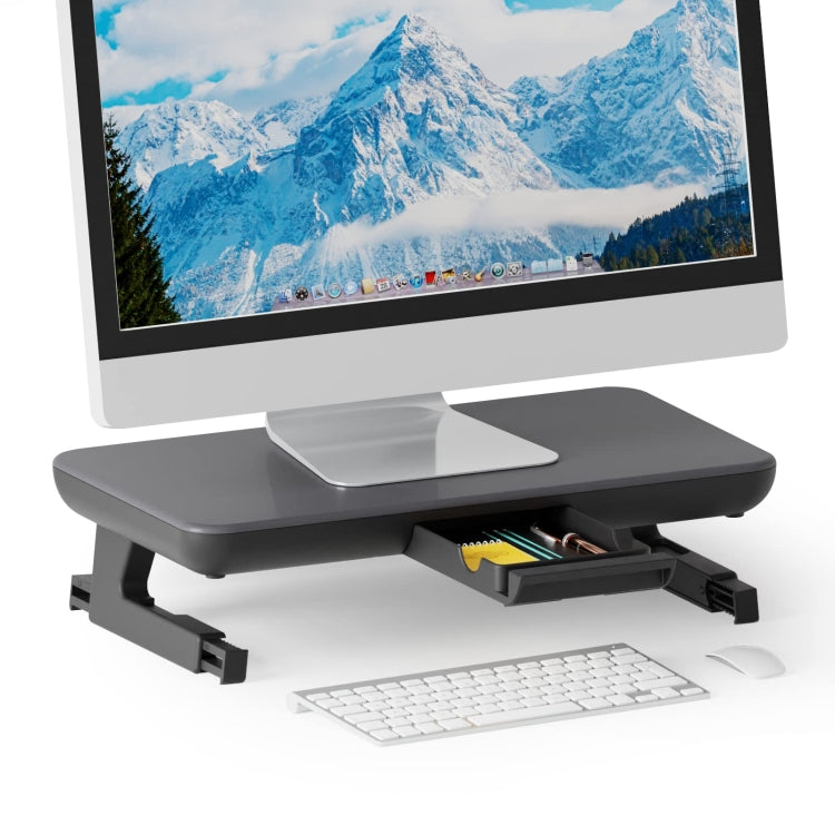 Oimaster Monitor Stand Riser Adjustable Height Laptop Bracket With Storage Drawer My Store