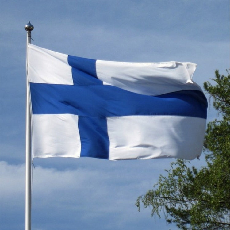 90 x 150cm Finnish Flag No. 4 Polyester Flag My Store