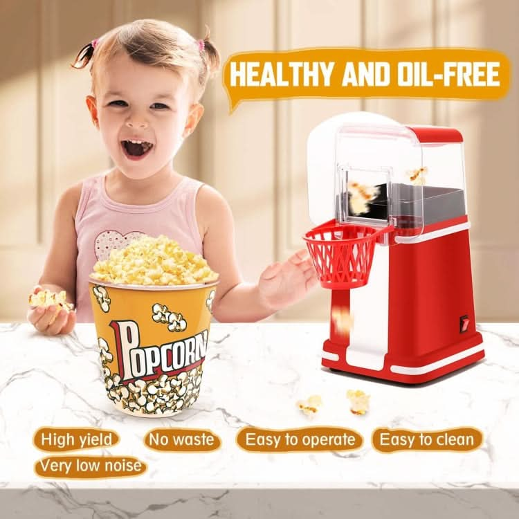 1200W Basket Popcorn Machine Electric Automatic Corn Popper 220V UK Plug-Reluova