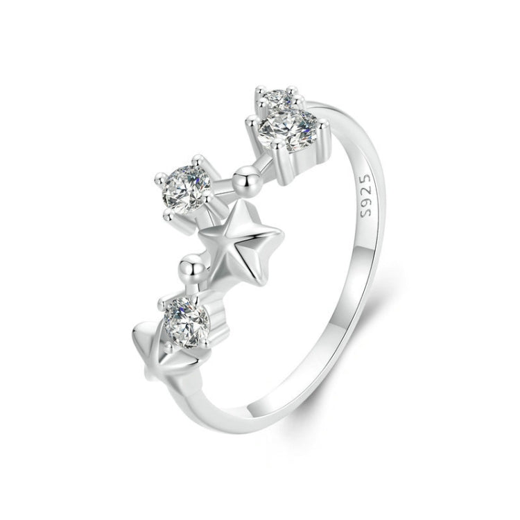 S925 Sterling Silver Big Dipper Ring Star Female Ring My Store