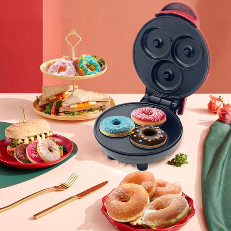 350W Mini Donut Maker Machine Can Make 3 Doughnuts