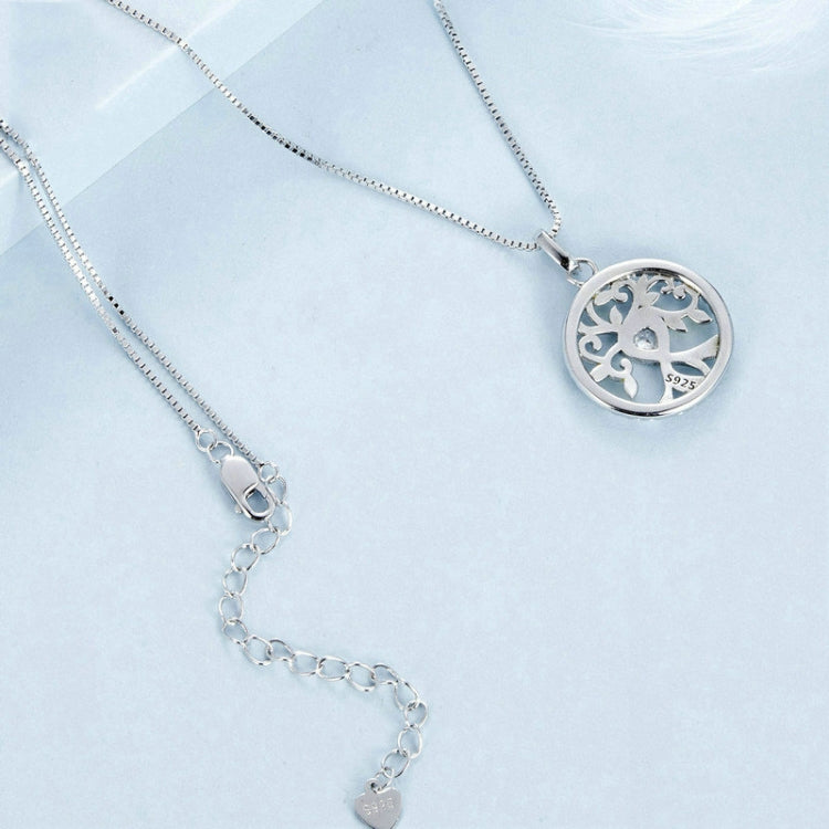 S925 Sterling Silver Zircon Gold Plated Tree Of Life Necklace My Store