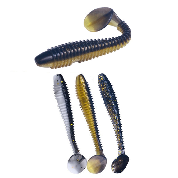 HENGJIA Spaghetti Worm T-Tail Soft Bait Spiral Fishing Dummy Lures