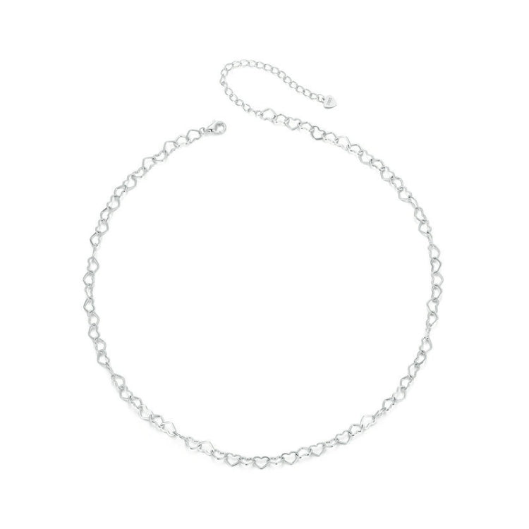 S925 Sterling Silver Love Arrangement Chain Necklace My Store