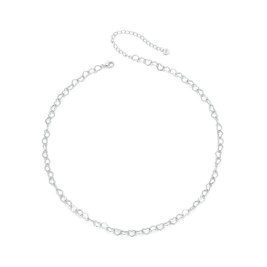 S925 Sterling Silver Love Arrangement Chain Necklace My Store