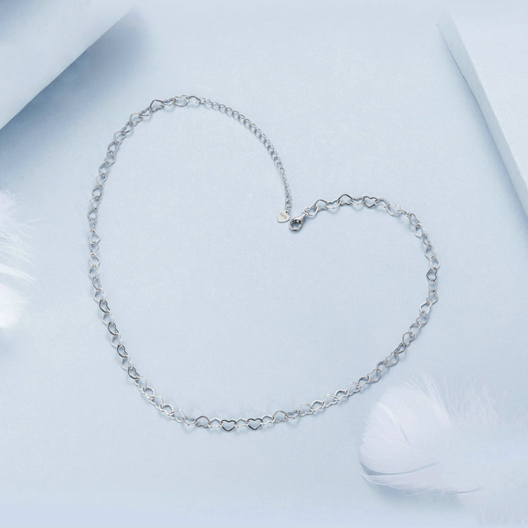 S925 Sterling Silver Love Arrangement Chain Necklace My Store