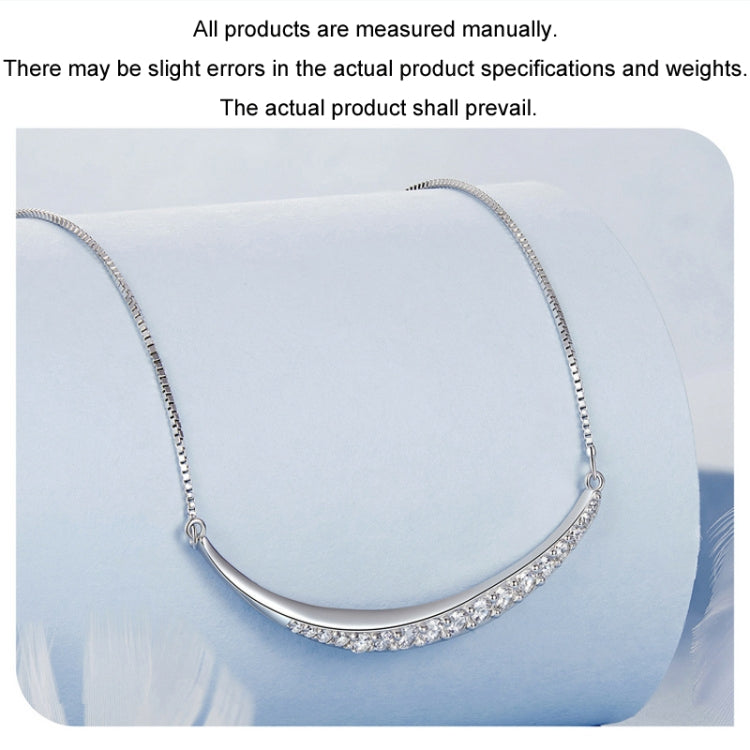 S925 Sterling Silver Crescent Moon Necklace for Women My Store