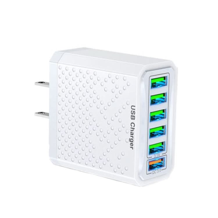 6-Ports Multifunctional Quick Charging USB Travel Charger Power Adapter