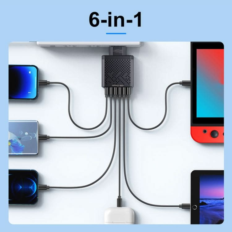 6-Ports Multifunctional Quick Charging USB Travel Charger Power Adapter