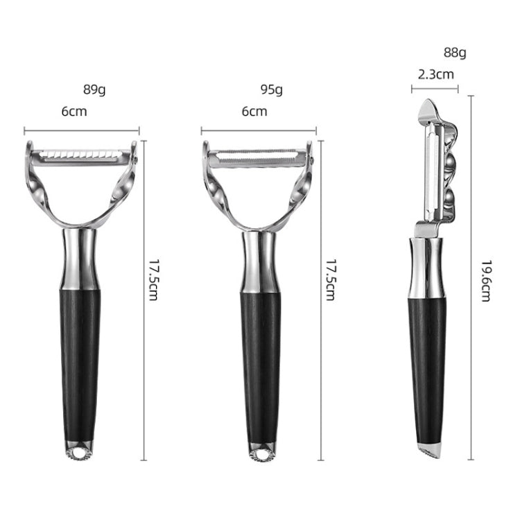 304 Stainless Steel Paring Knife Multifunctional Peeler Fruit and Vegetable Scraper(Peeling Flat)-Reluova