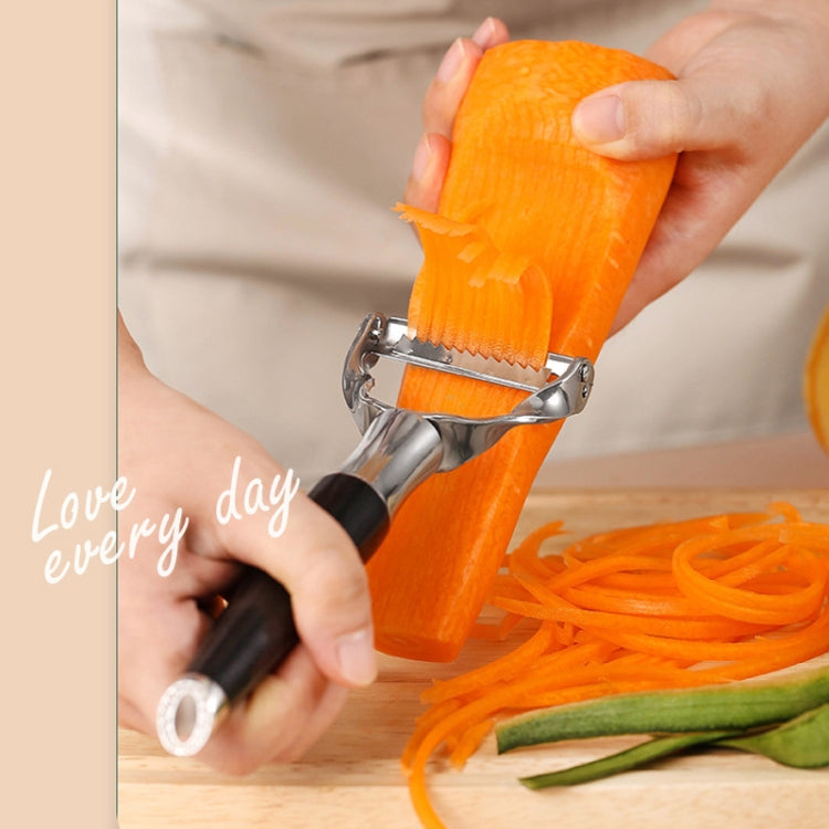 304 Stainless Steel Paring Knife Multifunctional Peeler Fruit and Vegetable Scraper(Peeling Flat)-Reluova