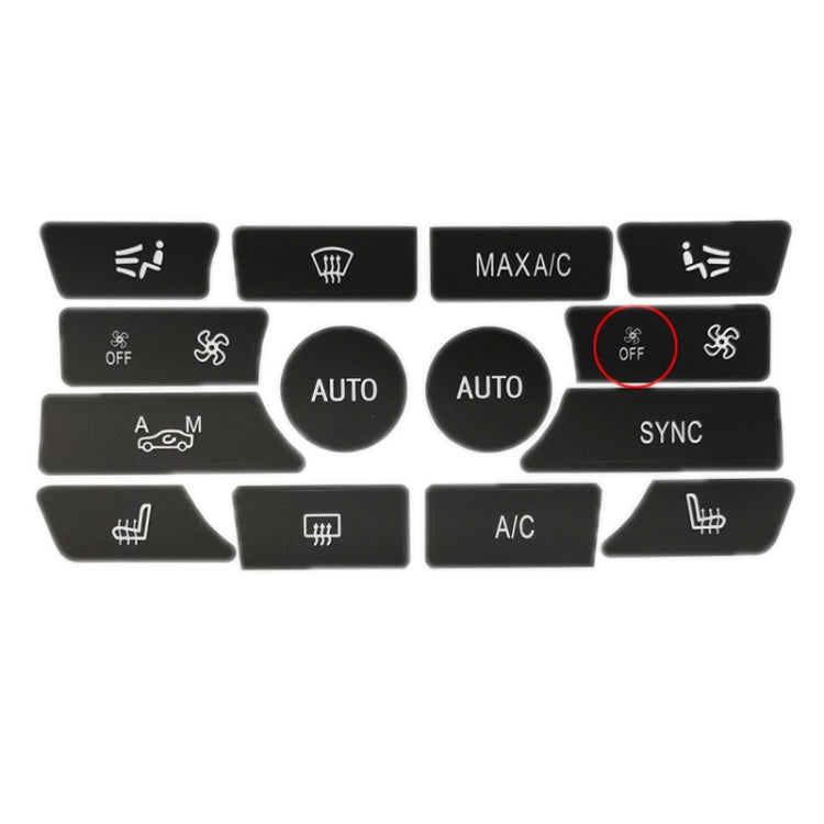 For BMW 5 Series/7 Series/X5/C6/F10/F01/F15 Air Conditioning Button Repair Sticker ÎҵÄÉ̵ê