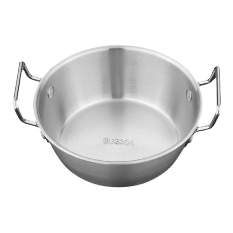 12cm 304 Stainless Steel Thickened Double Ear Soup Bowl Snack Bowl Fried Chicken Bowl(Silver)-Reluova