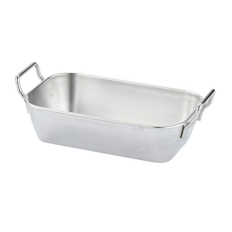 304 Stainless Steel With Double Ear Snack Tray Fried Chicken Chips Cold Dishes Candy Snacks Tray-Reluova