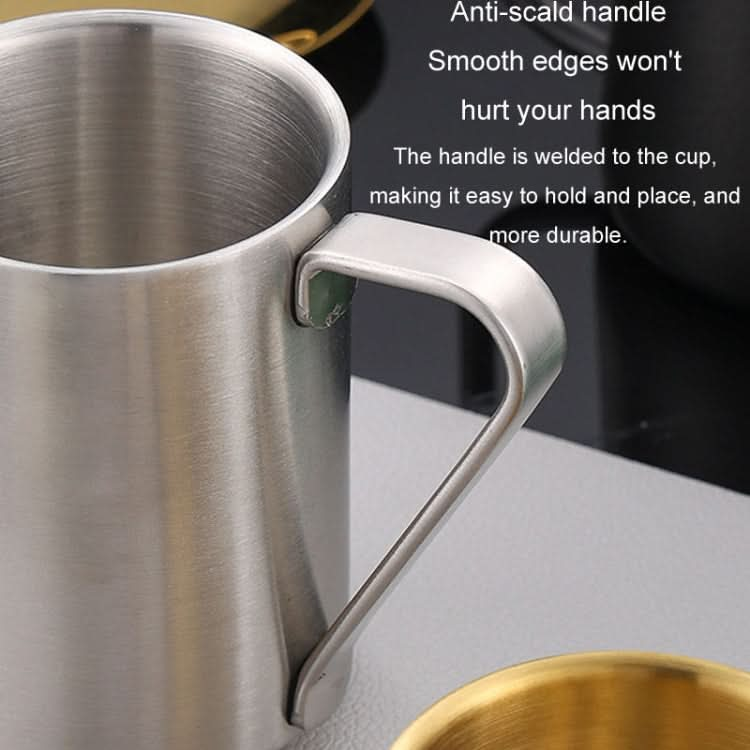 304 Stainless Steel Double Layer Insulated Mug Children Drop-proof Water Cup Coffee Mug-Reluova