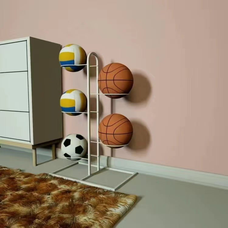 5 Layers Basketball Storage Rack Volleyball Stand Holder