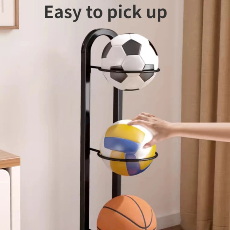 5 Layers Basketball Storage Rack Volleyball Stand Holder