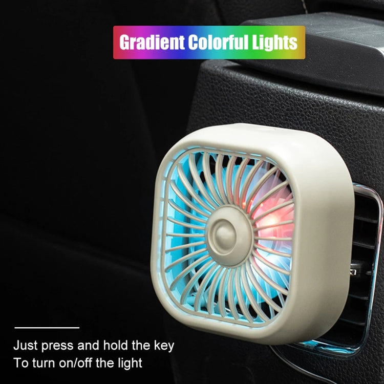 F11 Car USB Colorful Gradient Light Cooling Fan Automotive Interior ÎҵÄÉ̵ê