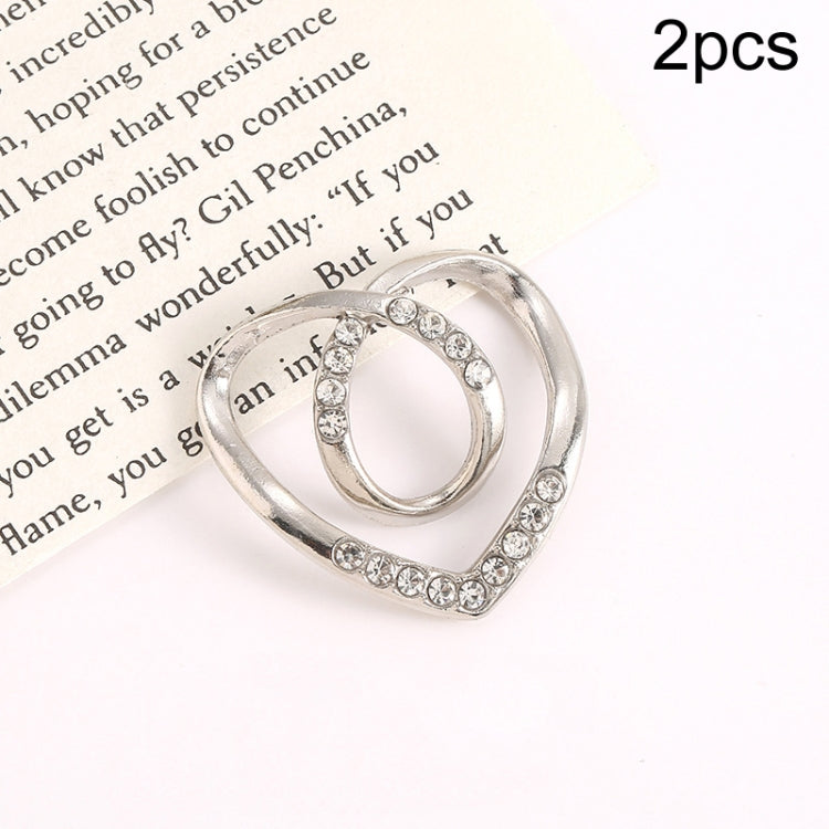 2pcs Silk Scarf Corner Clasp Ring Shirt Hem Cinching Fixed Clothing Accessories My Store