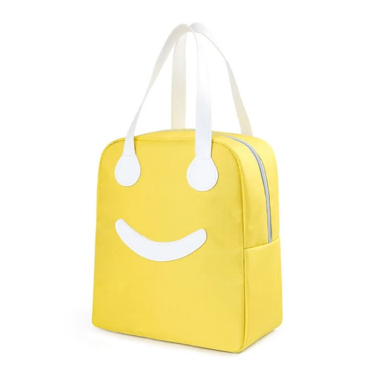 Smiley Face Lunch Box Bag Waterproof Insulated  Portable Bento Packet Reluova