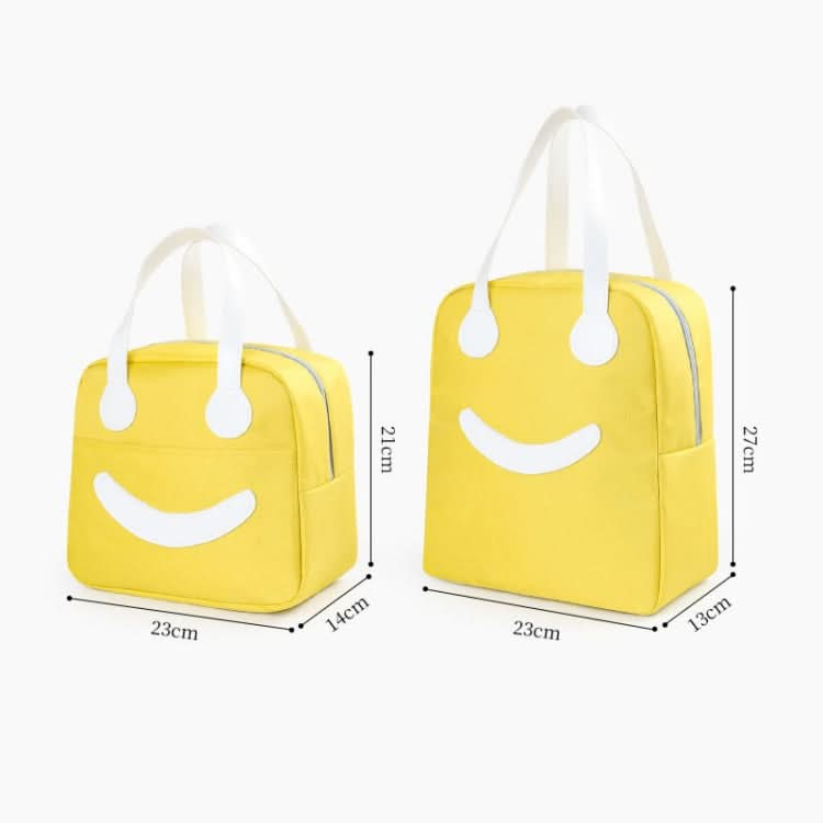 Smiley Face Lunch Box Bag Waterproof Insulated  Portable Bento Packet Reluova