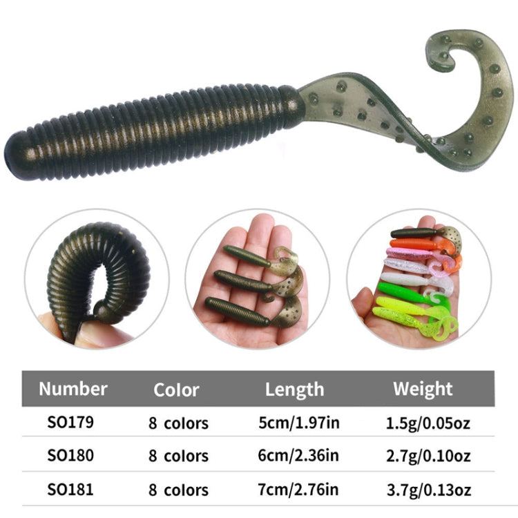 HENGJIA Curved-Tail Soft Dummy Bait Freshwater Fishing Lures Reluova