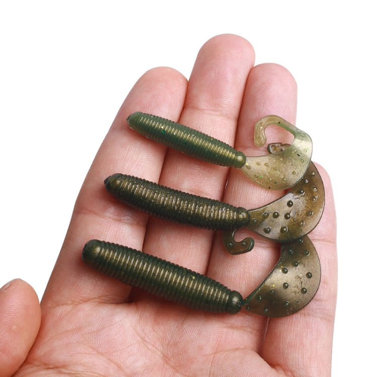 HENGJIA Curved-Tail Soft Dummy Bait Freshwater Fishing Lures