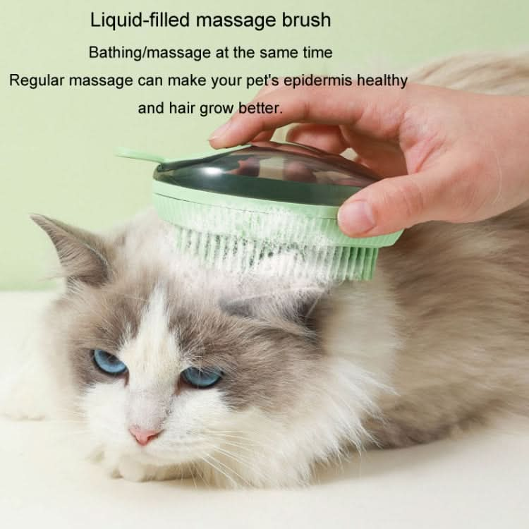 Dog Cleaning Supply Fillable Shower Gel Type Cats Dog Massage Bathing Brush - Reluova