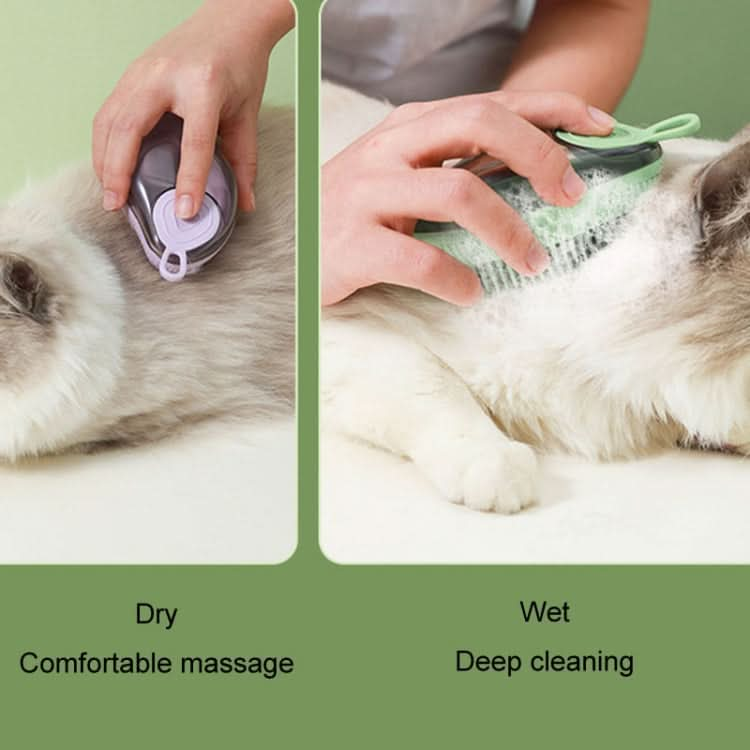 Dog Cleaning Supply Fillable Shower Gel Type Cats Dog Massage Bathing Brush - Reluova