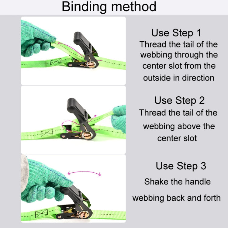 Motorcycle Ratchet Tensioner Cargo Bundling And Luggage Fixing Straps