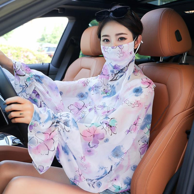 Ladies Summer Sun Shawl Riding Long Sleeve Cape Veil All-In-One Sun Protective Clothing My Store