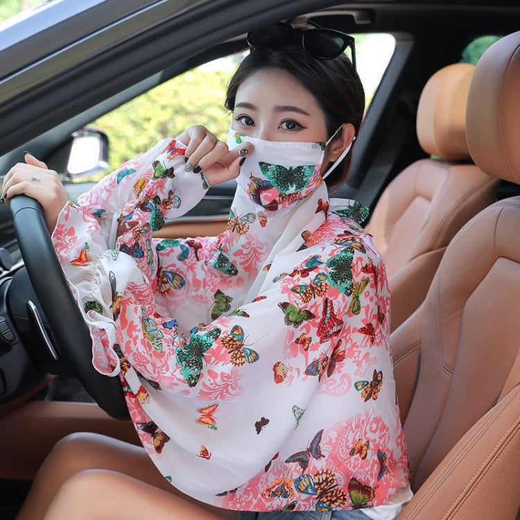 Ladies Summer Sun Shawl Riding Long Sleeve Cape Veil All-In-One Sun Protective Clothing My Store