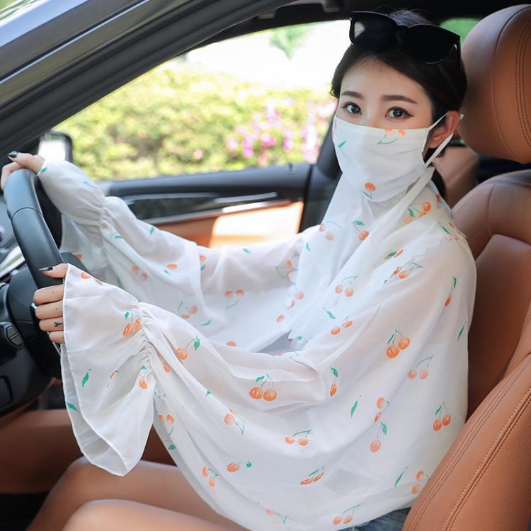 Ladies Summer Sun Shawl Riding Long Sleeve Cape Veil All-In-One Sun Protective Clothing