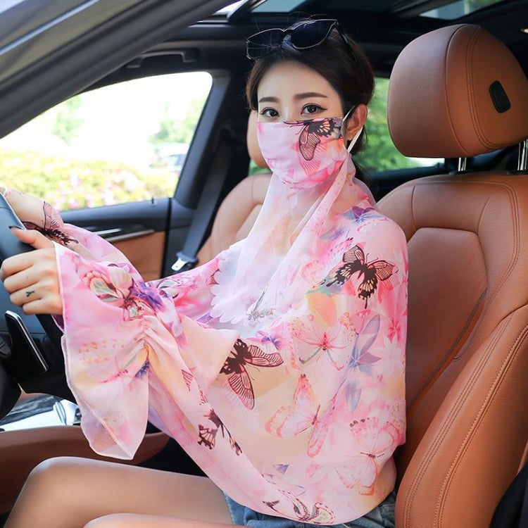 Ladies Summer Sun Shawl Riding Long Sleeve Cape Veil All-In-One Sun Protective Clothing My Store