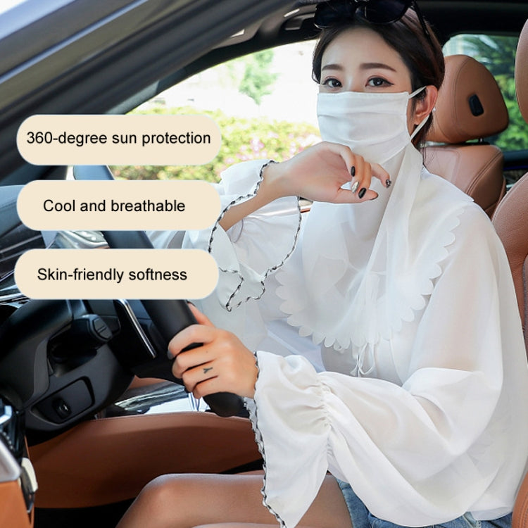 Ladies Summer Sun Shawl Riding Long Sleeve Cape Veil All-In-One Sun Protective Clothing My Store