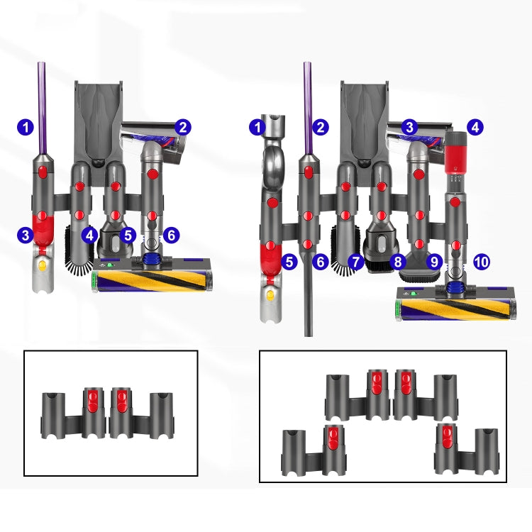 For Dyson V7 V8 V10 V11 V12 V15 Vacuum Cleaner Storage Rack Extension Bracket