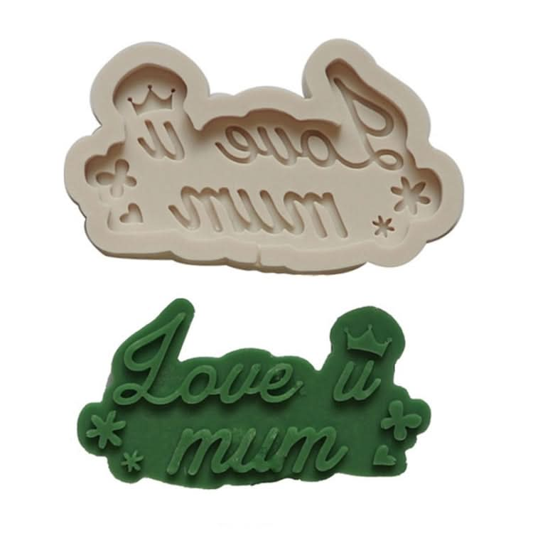 Mother Day Fondant Chocolate Silicone Mold Cake Decoration Baking Love Mother Word Mold Reluova