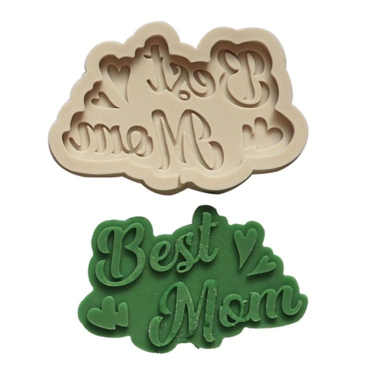 Mother Day Fondant Chocolate Silicone Mold Cake Decoration Baking Love Mother Word Mold Reluova