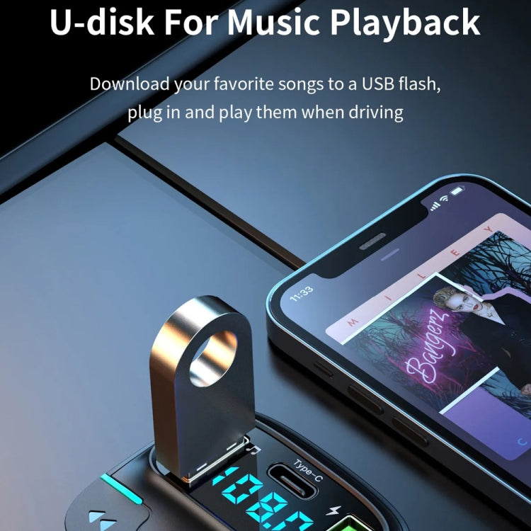 Car Bluetooth MP3 Player Ambient Light Charger ÎҵÄÉ̵ê