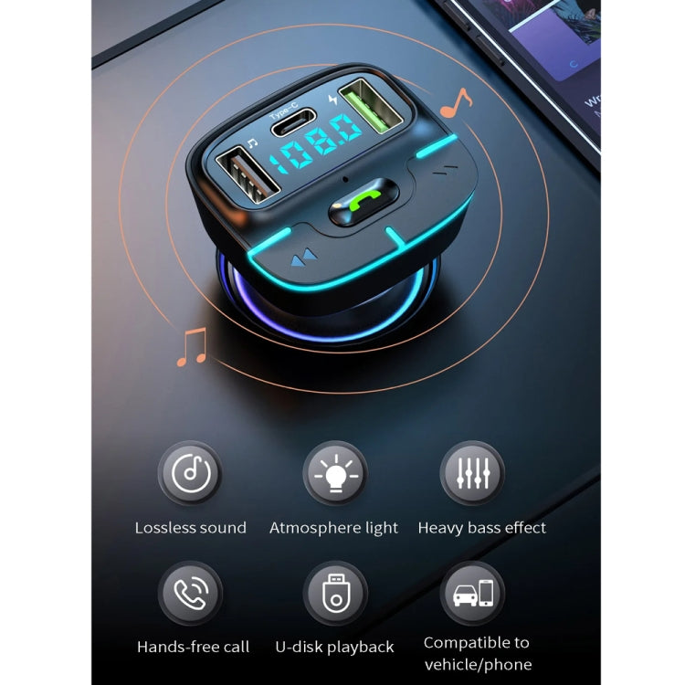 Car Bluetooth MP3 Player Ambient Light Charger ÎҵÄÉ̵ê