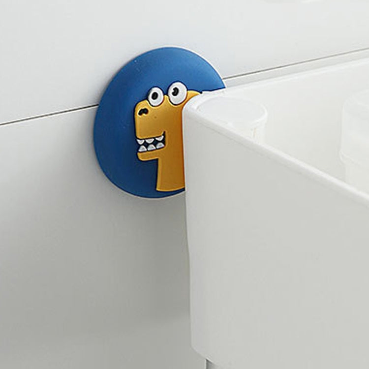 2pcs Thickened Door Handle Anti-Collision Sticker Bathroom Wall Cartoon Mats