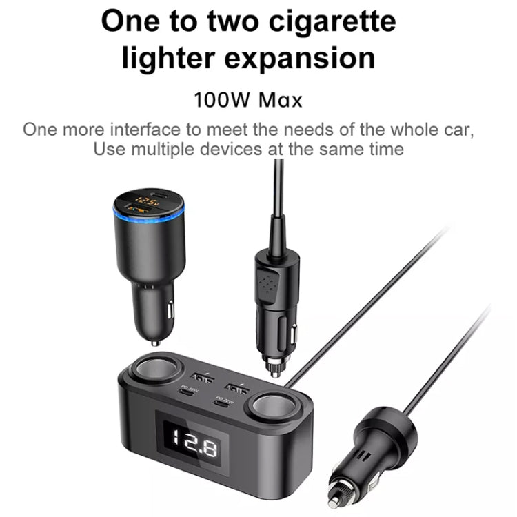 One To Four PD+QC Car Cigarette Lighter Multi-Port Mobile Phone Charger ÎҵÄÉ̵ê