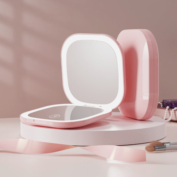 LED Square Folding Makeup Mirror Portable Flip Double-sided Mirror My Store