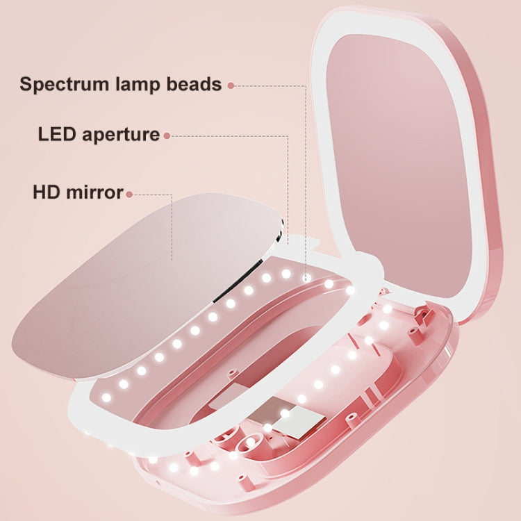 LED Square Folding Makeup Mirror Portable Flip Double-sided Mirror My Store