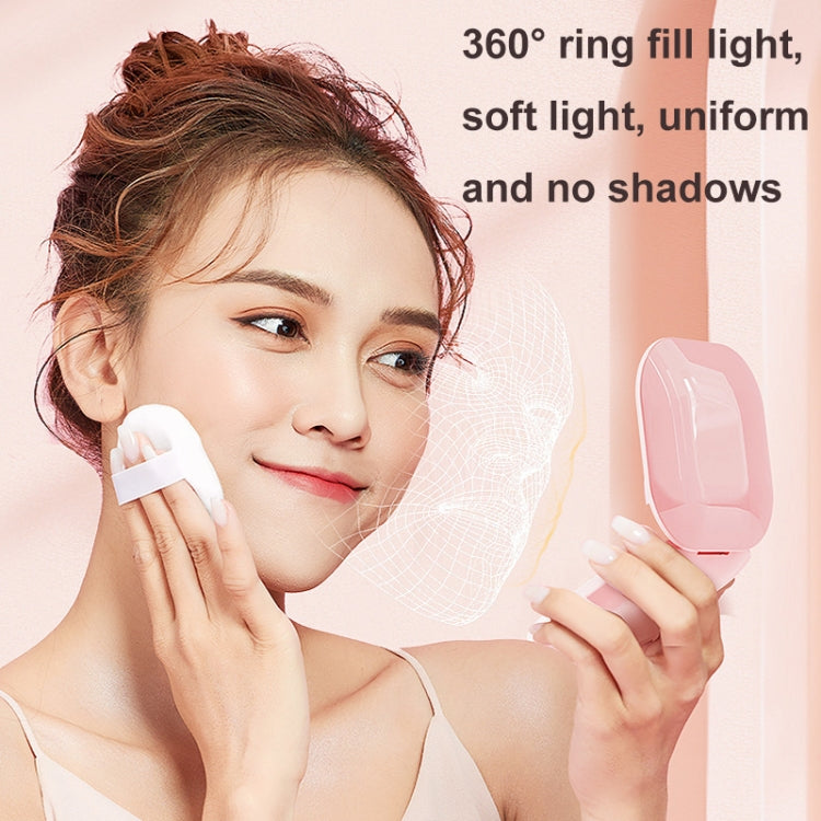 LED Square Folding Makeup Mirror Portable Flip Double-sided Mirror My Store